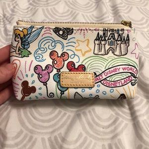 Dooney and Bourque Disney sketch cosmetic bag
